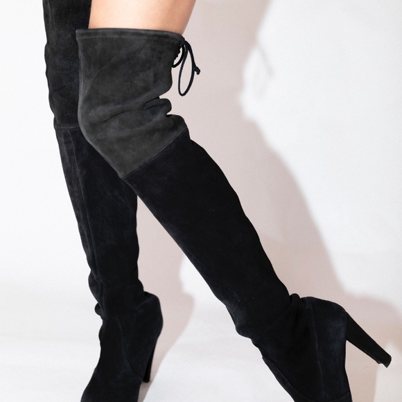 Stuart Weitzman Highland Boots Size 38.5 - Picture 2 of 9